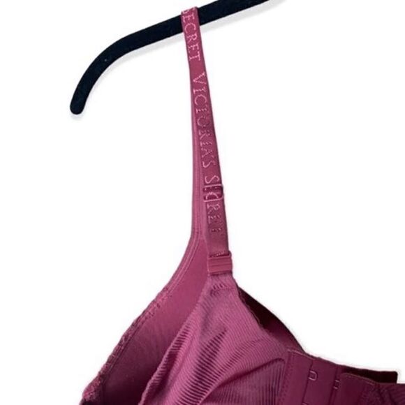 Victoria's Secret SZ 34D purple lace full coverage bra - Picture 3 of 3